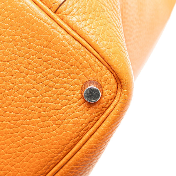 エルメス ピコタンPM ハンドバッグ ポティロン オレンジ トリヨンクレマンス レディース HERMES 【中古】