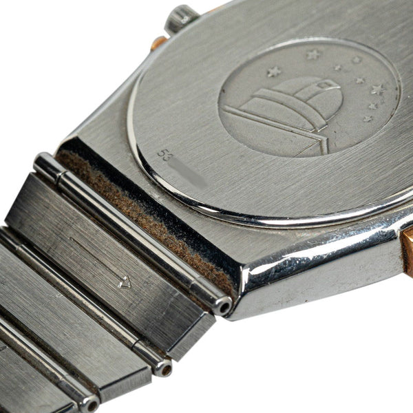 オメガ コンステレーション デイト 腕時計 クオーツ ゴールド文字盤 ステンレススチール メンズ OMEGA 【中古】