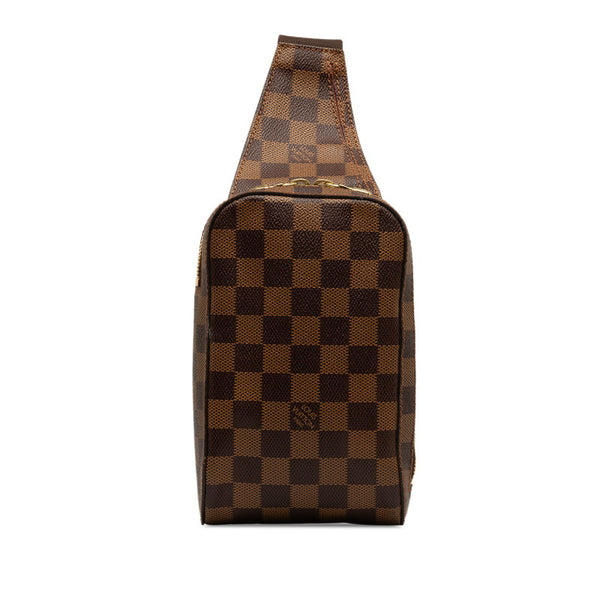 ルイ ヴィトン ダミエ ジェロニモス ボディバッグ ベルトバッグ N51994 ブラウン PVC レザー メンズ LOUIS VUITTON 【中古】