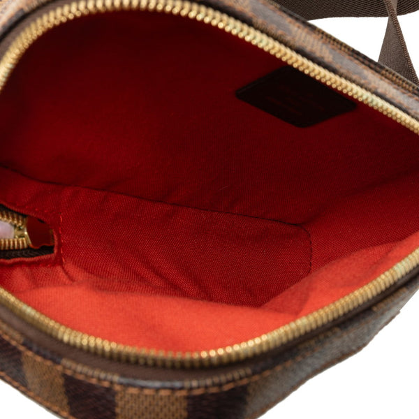 ルイ ヴィトン ダミエ ジェロニモス ボディバッグ ベルトバッグ N51994 ブラウン PVC レザー メンズ LOUIS VUITTON 【中古】