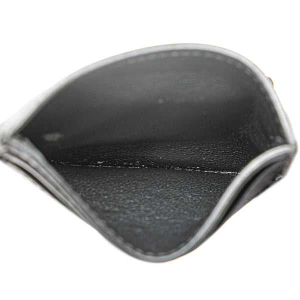 グッチ グッチシマ マネークリップ付 カードケース 名刺入れ 308915 1147 ブラック レザー レディース GUCCI 【中古】