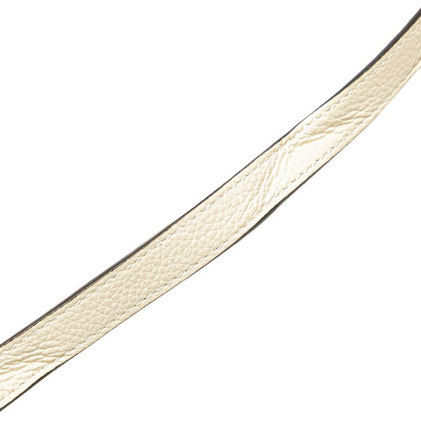 グッチ ズゥミ ホースビット ハンドバッグ ショルダーバッグ 2WAY 564714 ホワイト ゴールド シルバー レザー レディース GUCCI 【中古】