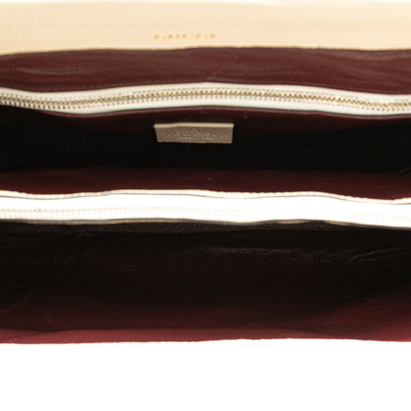 グッチ ズゥミ ホースビット ハンドバッグ ショルダーバッグ 2WAY 564714 ホワイト ゴールド シルバー レザー レディース GUCCI 【中古】