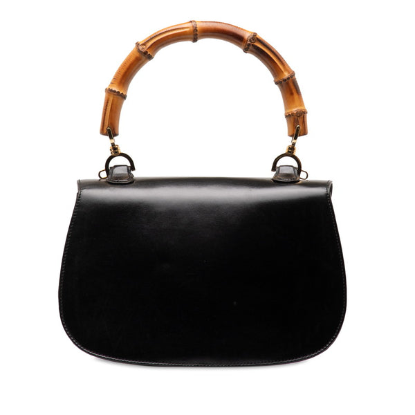 グッチ バンブー ハンドバッグ ショルダーバッグ 2WAY 000 1364 ブラック レザー レディース GUCCI 【中古】