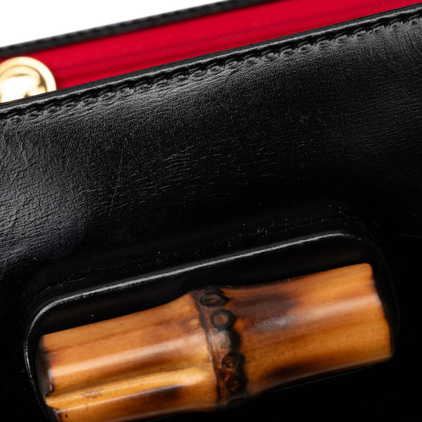 グッチ バンブー ハンドバッグ ショルダーバッグ 2WAY 000 1364 ブラック レザー レディース GUCCI 【中古】