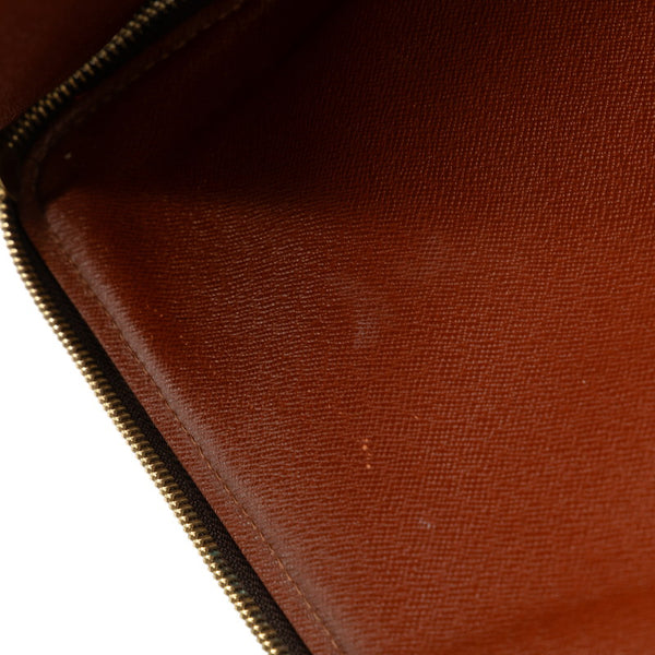 ルイ ヴィトン モノグラム ポッシュ ドキュマン クラッチバッグ ブリーフケース M53456 ブラウン PVC レザー メンズ LOUIS VUITTON 【中古】