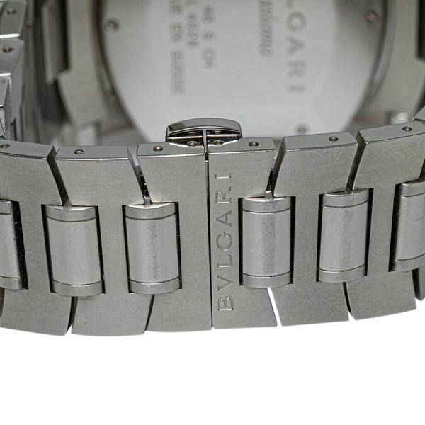 ブルガリ アショーマ 腕時計 AA48SCH 自動巻き ブラック文字盤 ステンレススチール メンズ BVLGARI 【中古】