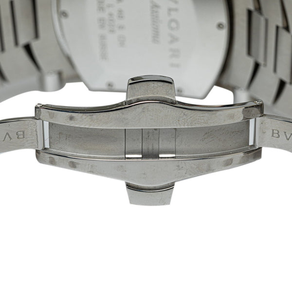ブルガリ アショーマ 腕時計 AA48SCH 自動巻き ブラック文字盤 ステンレススチール メンズ BVLGARI 【中古】