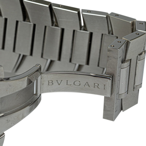 ブルガリ アショーマ 腕時計 AA48SCH 自動巻き ブラック文字盤 ステンレススチール メンズ BVLGARI 【中古】