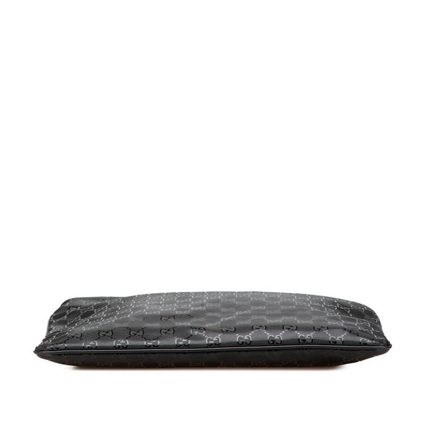 グッチ GGインプリメ 斜め掛け ショルダーバッグ 201446 モスグリーン PVC レザー メンズ GUCCI 【中古】