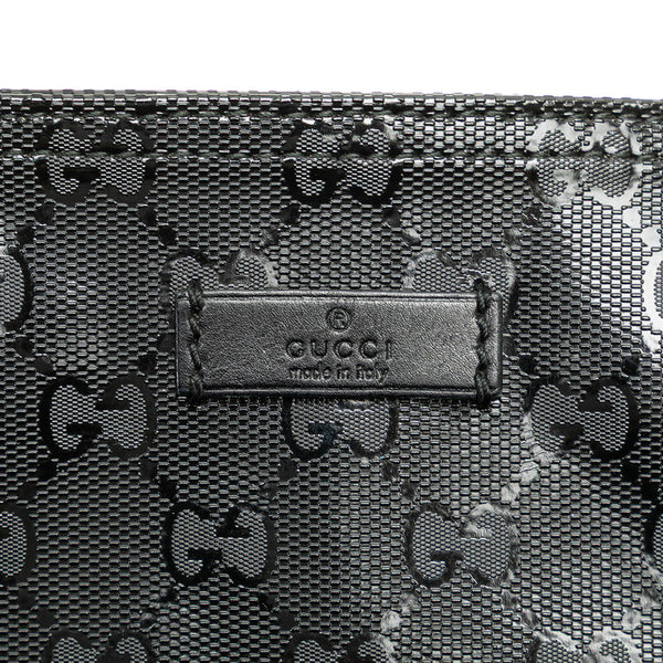 グッチ GGインプリメ 斜め掛け ショルダーバッグ 201446 モスグリーン PVC レザー メンズ GUCCI 【中古】