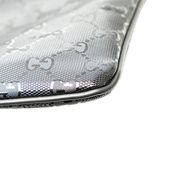 グッチ GGインプリメ 斜め掛け ショルダーバッグ 201446 モスグリーン PVC レザー メンズ GUCCI 【中古】