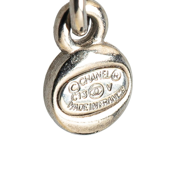 シャネル ココマーク ビジュー ラインストーン ネックレス シルバー メタル レディース CHANEL 【中古】