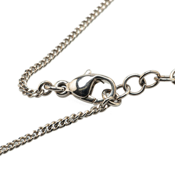 シャネル ココマーク ビジュー ラインストーン ネックレス シルバー メタル レディース CHANEL 【中古】