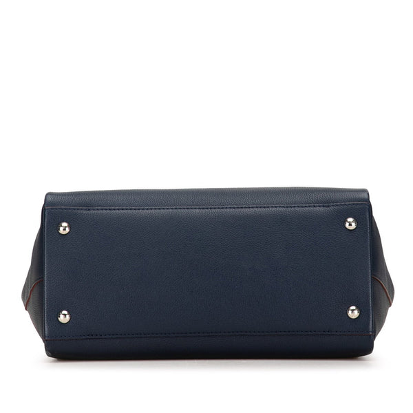 ルイ ヴィトン ロックミート ハンドバッグ ショルダーバッグ 2WAY M54571 マリーヌルージュ ネイビー カーフ レザー レディース LOUIS VUITTON 【中古】