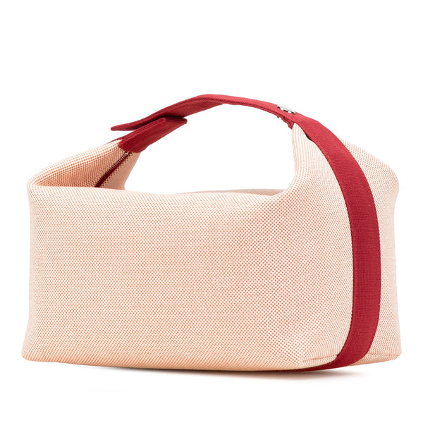 エルメス ブリッドアブラック カブリオルGM ハンドバッグ テラコッタ オレンジ レッド トワルアッシュ レディース HERMES 【中古】