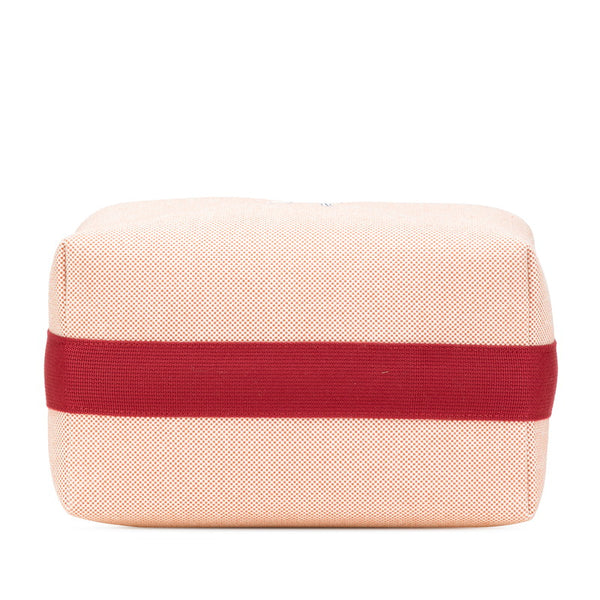 エルメス ブリッドアブラック カブリオルGM ハンドバッグ テラコッタ オレンジ レッド トワルアッシュ レディース HERMES 【中古】