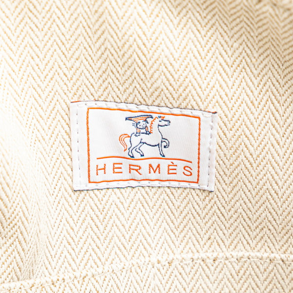 エルメス ブリッドアブラック カブリオルGM ハンドバッグ テラコッタ オレンジ レッド トワルアッシュ レディース HERMES 【中古】