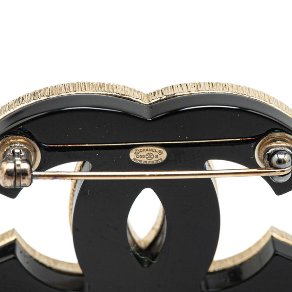 シャネル ココマーク ブローチ ブラック マルチカラー プラスチック メッキ レディース CHANEL 【中古】