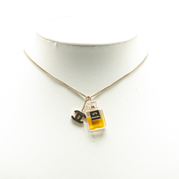 シャネル ココマーク N°5香水 モチーフ ネックレス シルバー メタル レディース CHANEL 【中古】