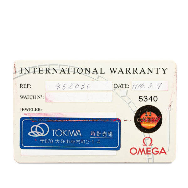 オメガ デヴィル 腕時計 4520.31 手巻き シルバー文字盤 ステンレススチール メンズ OMEGA 【中古】