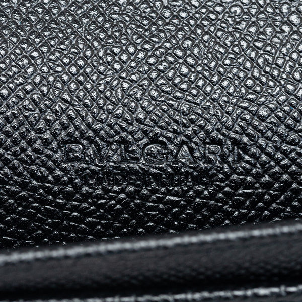 ブルガリ ブルガリブルガリ コインケース カードケース ブラック レザー メンズ BVLGARI 【中古】