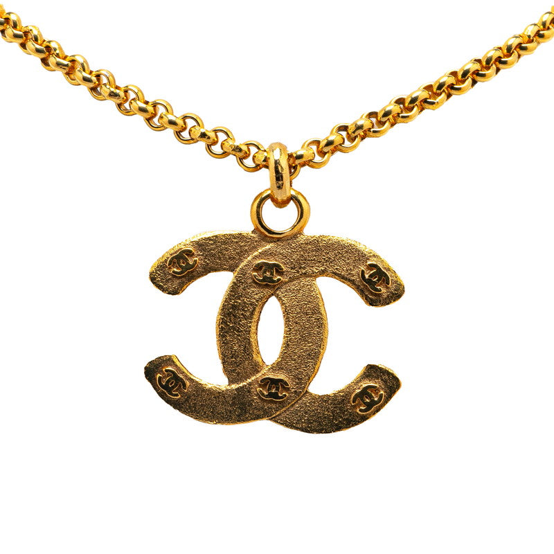 シャネル ココマーク ネックレス ゴールド メッキ レディース CHANEL 【中古】