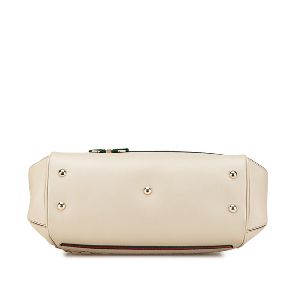 グッチ GGキャンバス メイフィア シェリーライン ハンドバッグ ショルダーバッグ 2WAY 269894 ベージュ マルチカラー キャンバス レザー レディース GUCCI 【中古】