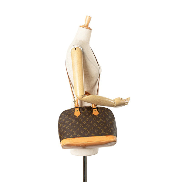 ルイ ヴィトン モノグラム アルマPM ハンドバッグ ショルダーバッグ 2WAY M51130 ブラウン PVC レザー レディース LOUIS VUITTON 【中古】