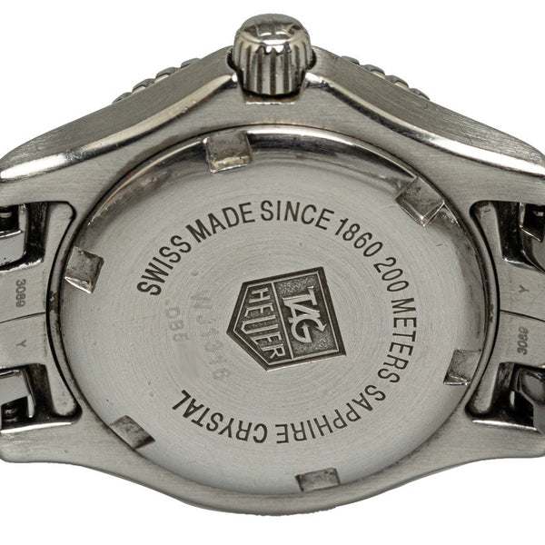 タグホイヤー リンク 腕時計 WJ1316 クオーツ ブルーシェル文字盤 ステンレススチール レディース TAG HEUER 【中古】