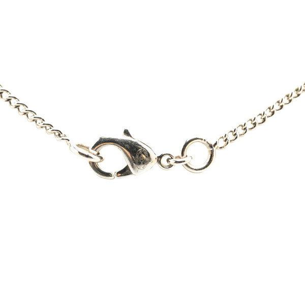シャネル ココマーク ネックレス シルバー メタル ラインストーン レディース CHANEL 【中古】