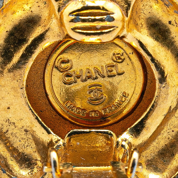 シャネル ヴィンテージ ひし形 ストーン イヤリング ゴールド メッキ レディース CHANEL 【中古】