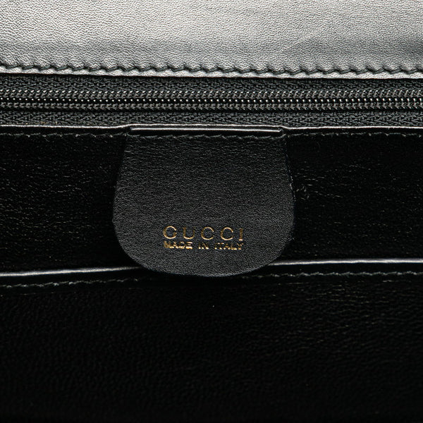 グッチ バンブー ハンドバッグ ショルダーバッグ 2WAY 000 2046 0188 ブラック レザー レディース GUCCI 【中古】