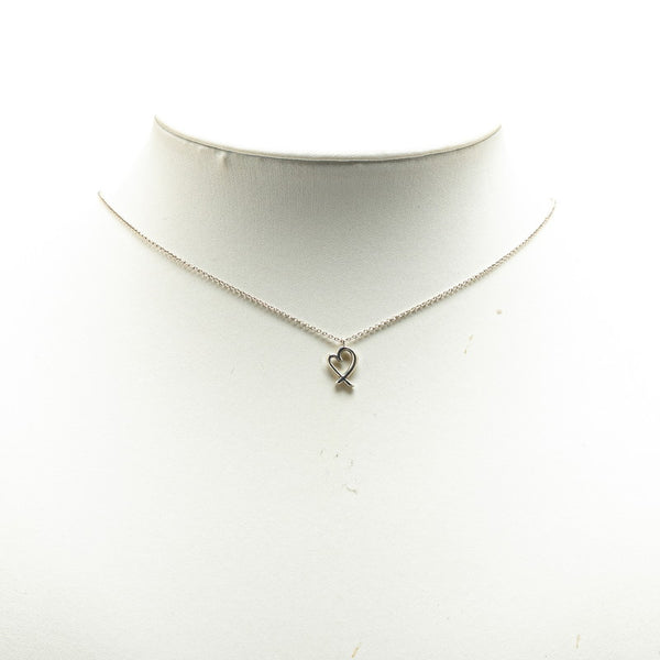 ティファニー ラビングハート ミニ ネックレス SV925 シルバー レディース TIFFANY&Co. 【中古】
