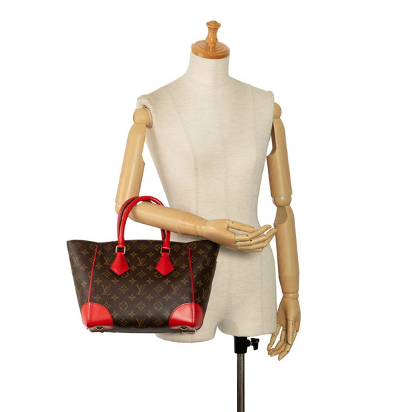 ルイ ヴィトン モノグラム フェニックスPM ハンドバッグ M41537 コクリコ レッド ブラウン PVC レザー レディース LOUIS VUITTON 【中古】