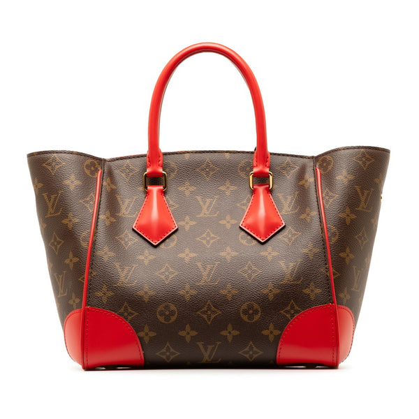 ルイ ヴィトン モノグラム フェニックスPM ハンドバッグ M41537 コクリコ レッド ブラウン PVC レザー レディース LOUIS VUITTON 【中古】