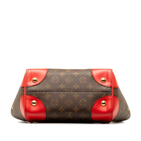 ルイ ヴィトン モノグラム フェニックスPM ハンドバッグ M41537 コクリコ レッド ブラウン PVC レザー レディース LOUIS VUITTON 【中古】