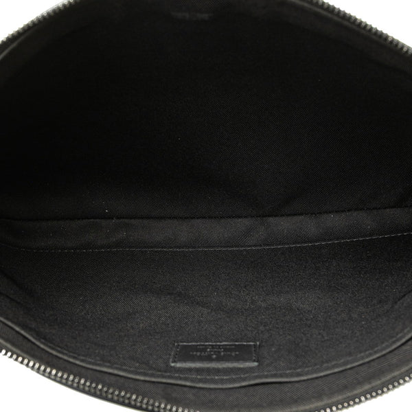 ルイ ヴィトン モノグラム シャドウ ポシェット ディスカバリー クラッチバッグ M62903 ブラック レザー メンズ LOUIS VUITTON 【中古】