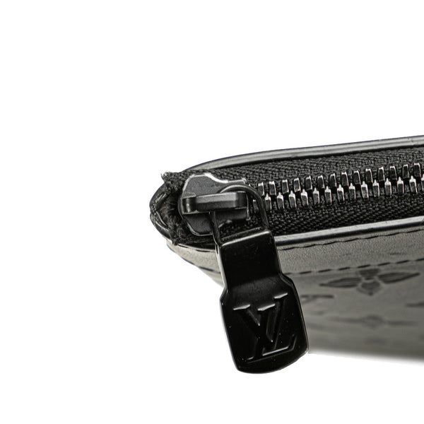 ルイ ヴィトン モノグラム シャドウ ポシェット ディスカバリー クラッチバッグ M62903 ブラック レザー メンズ LOUIS VUITTON 【中古】