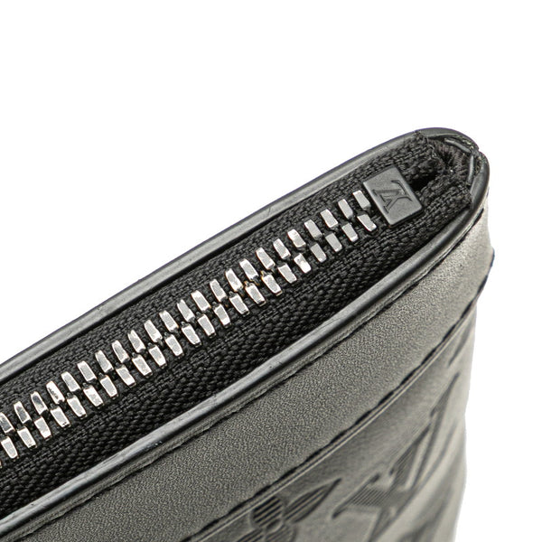 ルイ ヴィトン モノグラム シャドウ ポシェット ディスカバリー クラッチバッグ M62903 ブラック レザー メンズ LOUIS VUITTON 【中古】