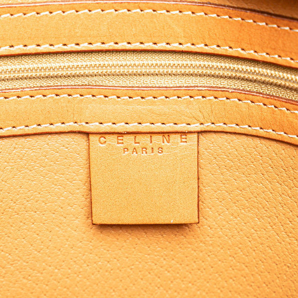 セリーヌ マカダム トートバッグ ワンショルダーバッグ ブラウン PVC レザー レディース CELINE 【中古】