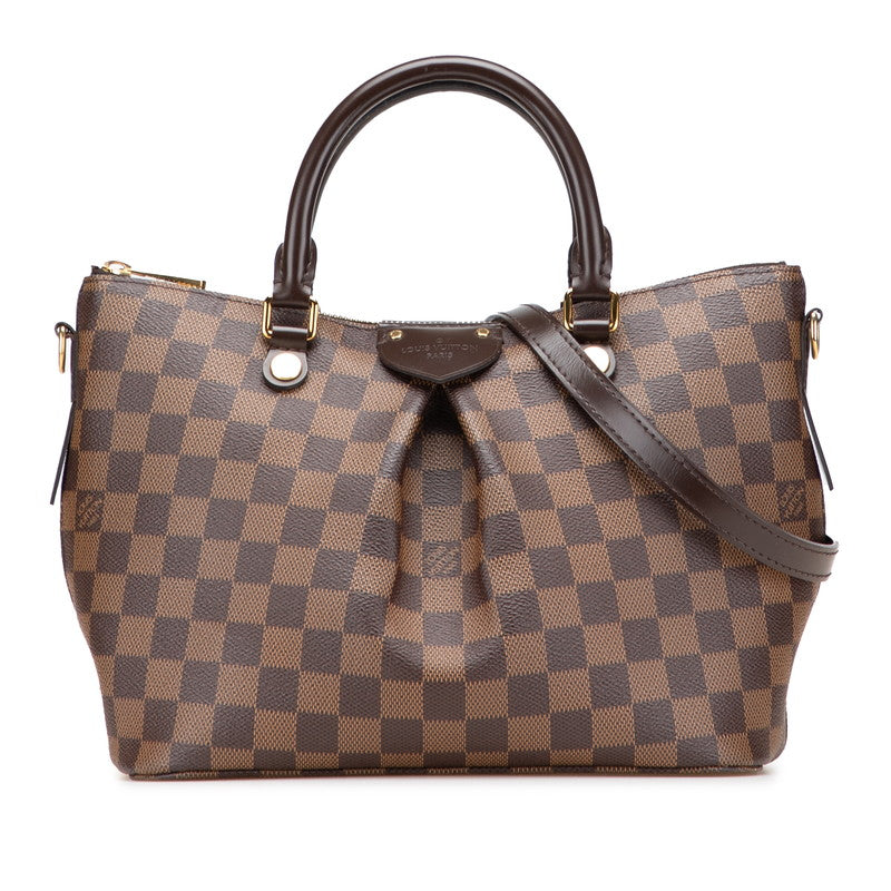ルイ ヴィトン ダミエ シエナPM ハンドバッグ ショルダーバッグ 2WAY N41545 ブラウン PVC レザー レディース LOUIS VUITTON 【中古】