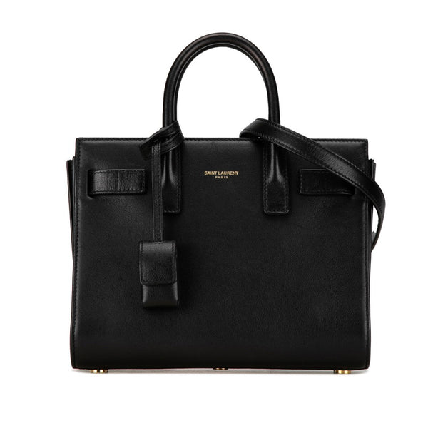 サンローラン サックドジュール ベイビー ハンドバッグ ショルダーバッグ 2WAY 421863 ブラック レザー レディース SAINT LAURENT 【中古】