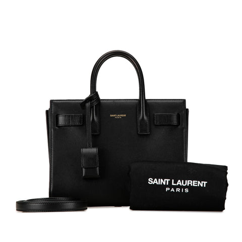 サンローラン サックドジュール ベイビー ハンドバッグ ショルダーバッグ 2WAY 421863 ブラック レザー レディース SAINT LAURENT 【中古】
