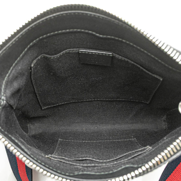 グッチ GGスプリーム 斜め掛け ショルダーバッグ 523599 ブラック PVC レザー メンズ GUCCI 【中古】