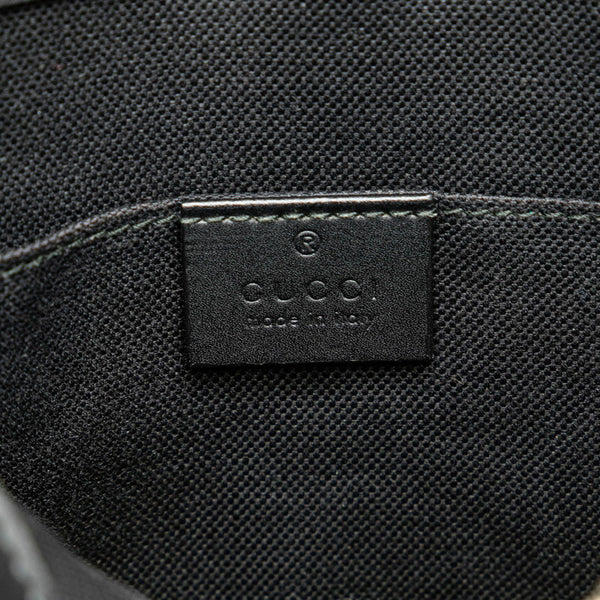 グッチ GGスプリーム 斜め掛け ショルダーバッグ 523599 ブラック PVC レザー メンズ GUCCI 【中古】