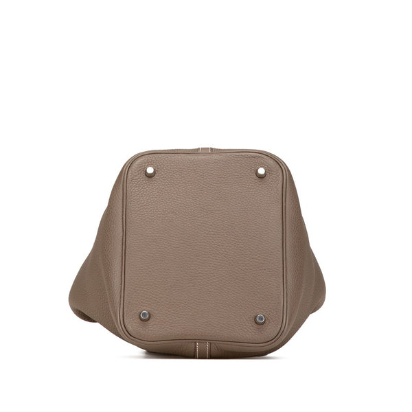 エルメス ピコタンロックMM ハンドバッグ エトゥープ グレー トリヨンクレマンス レディース HERMES 【中古】