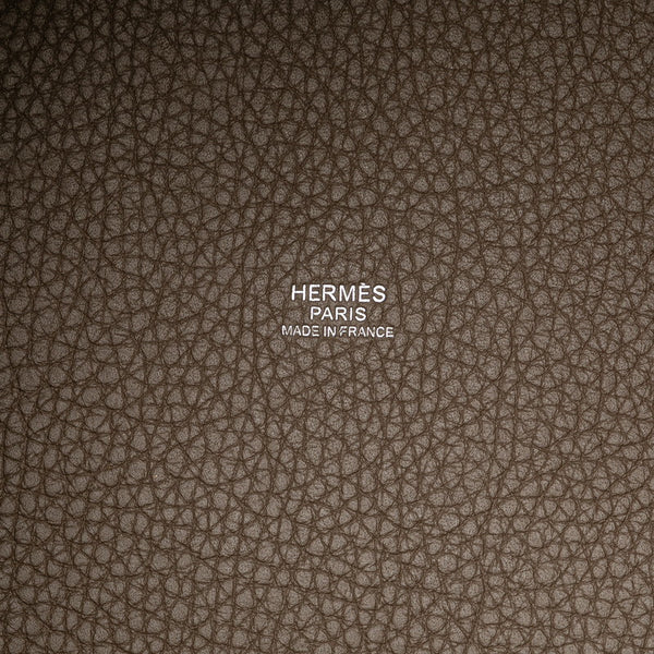 エルメス ピコタンロックMM ハンドバッグ エトゥープ グレー トリヨンクレマンス レディース HERMES 【中古】