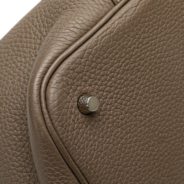 エルメス ピコタンロックMM ハンドバッグ エトゥープ グレー トリヨンクレマンス レディース HERMES 【中古】