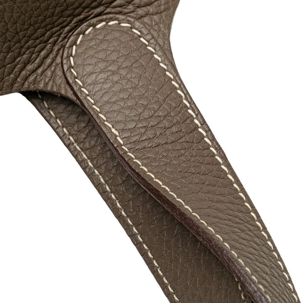 エルメス ピコタンロックMM ハンドバッグ エトゥープ グレー トリヨンクレマンス レディース HERMES 【中古】